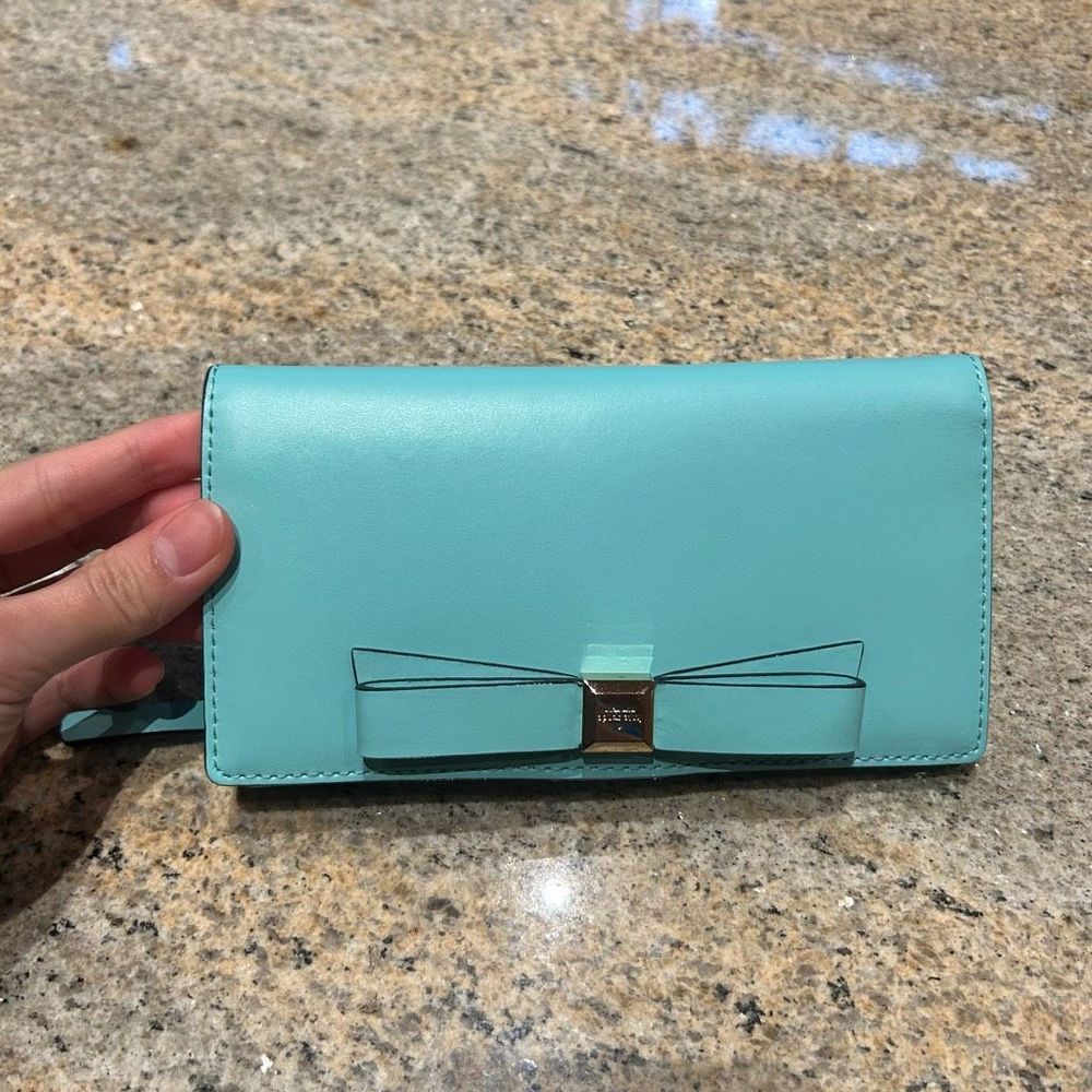 Kate Spade Wallet Blue w/ Bow